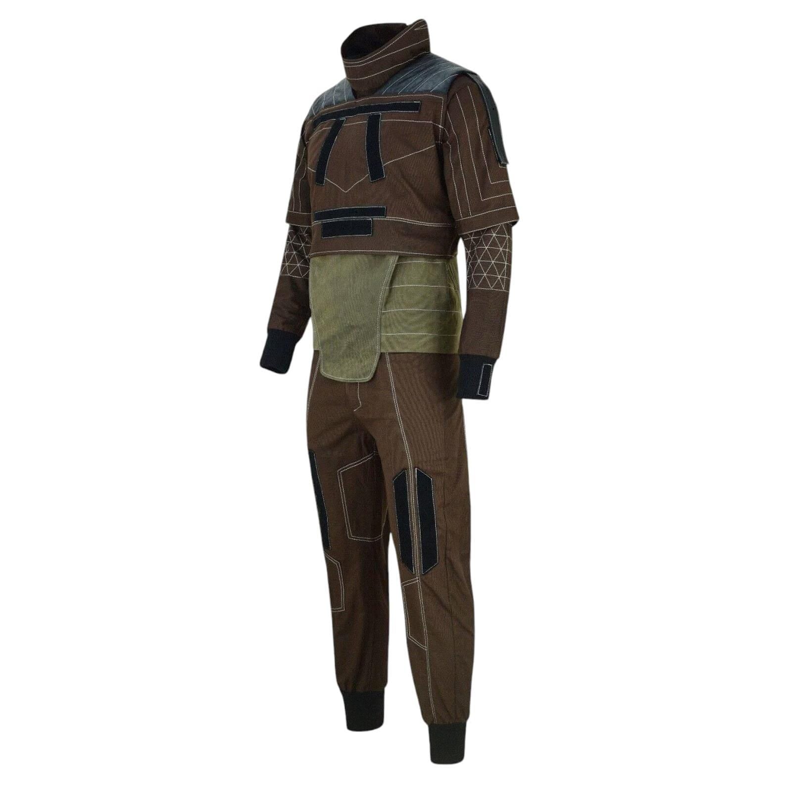 Star Wars Mandalorian Din Djarin Beskar Cosplay | 4-Piece Flight Suit & Vest Bounty Hunter Costume