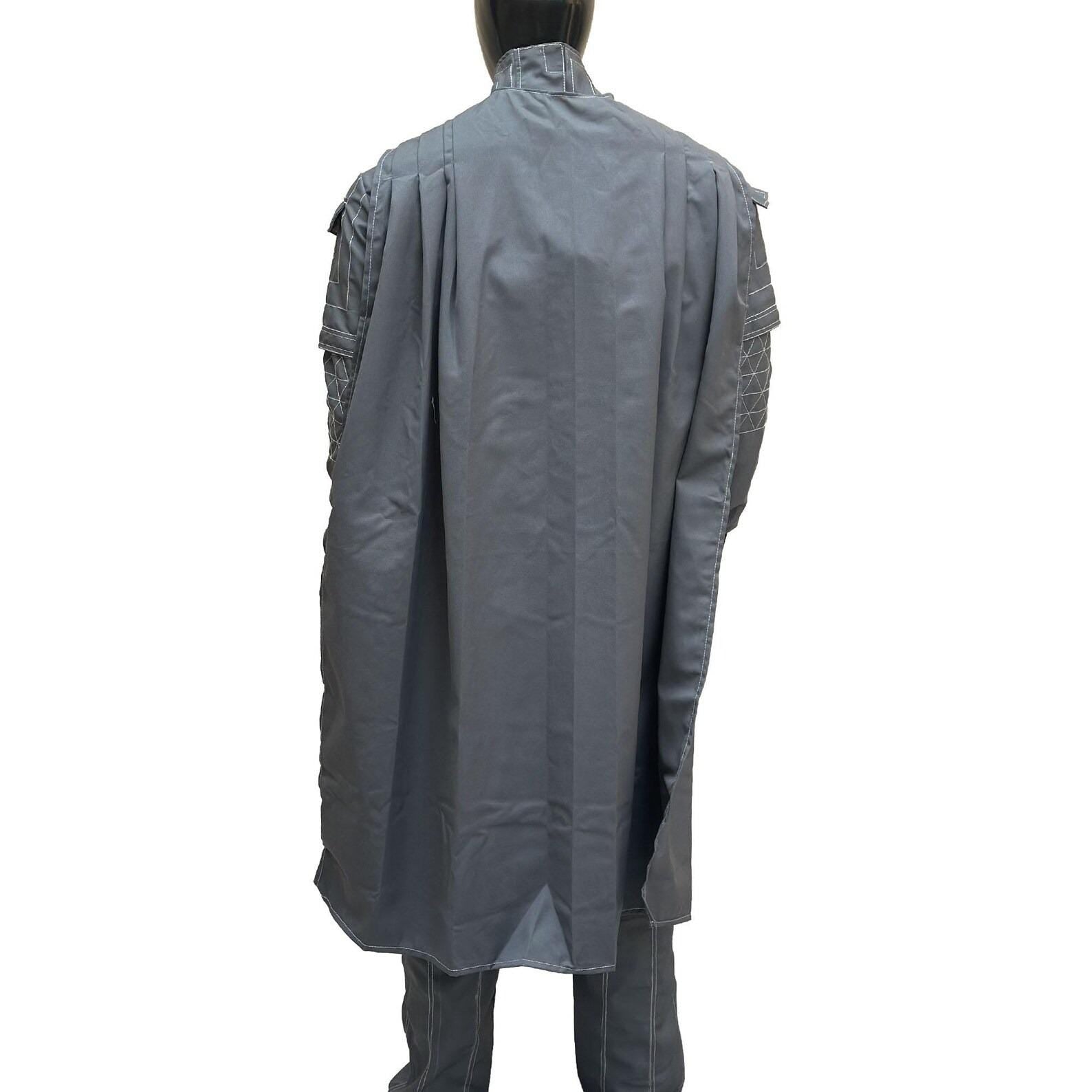 Mandalorian Star Wars Din Djarin Cosplay Flight Suit – 5 Piece Beskar Bounty Hunter Costume Outfit in Grey | Comic Con & Halloween