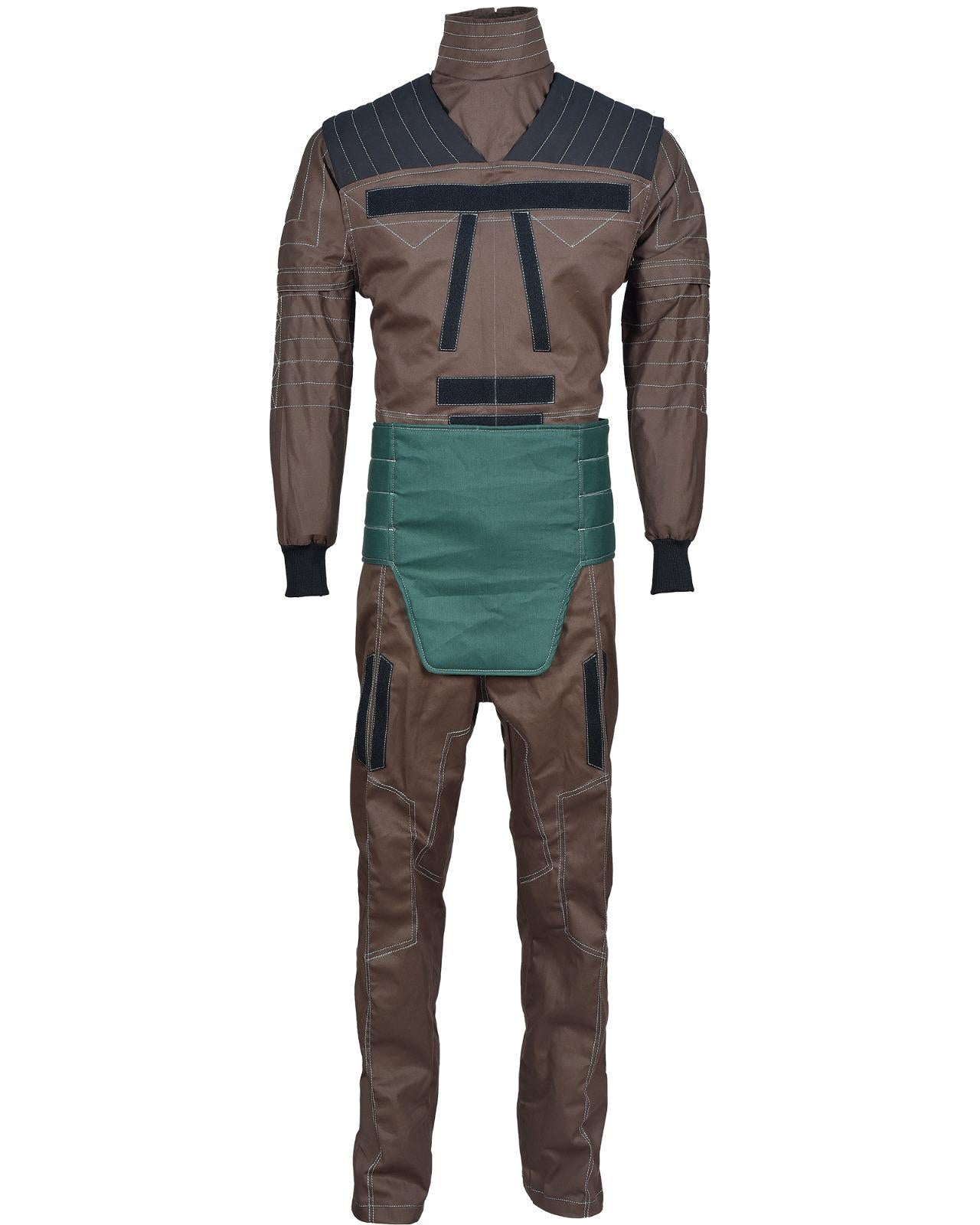 Mandalorian Star Wars Beskar Din Djarin Bounty Hunter Flight Suit Vest 4-Piece Cosplay Costume set