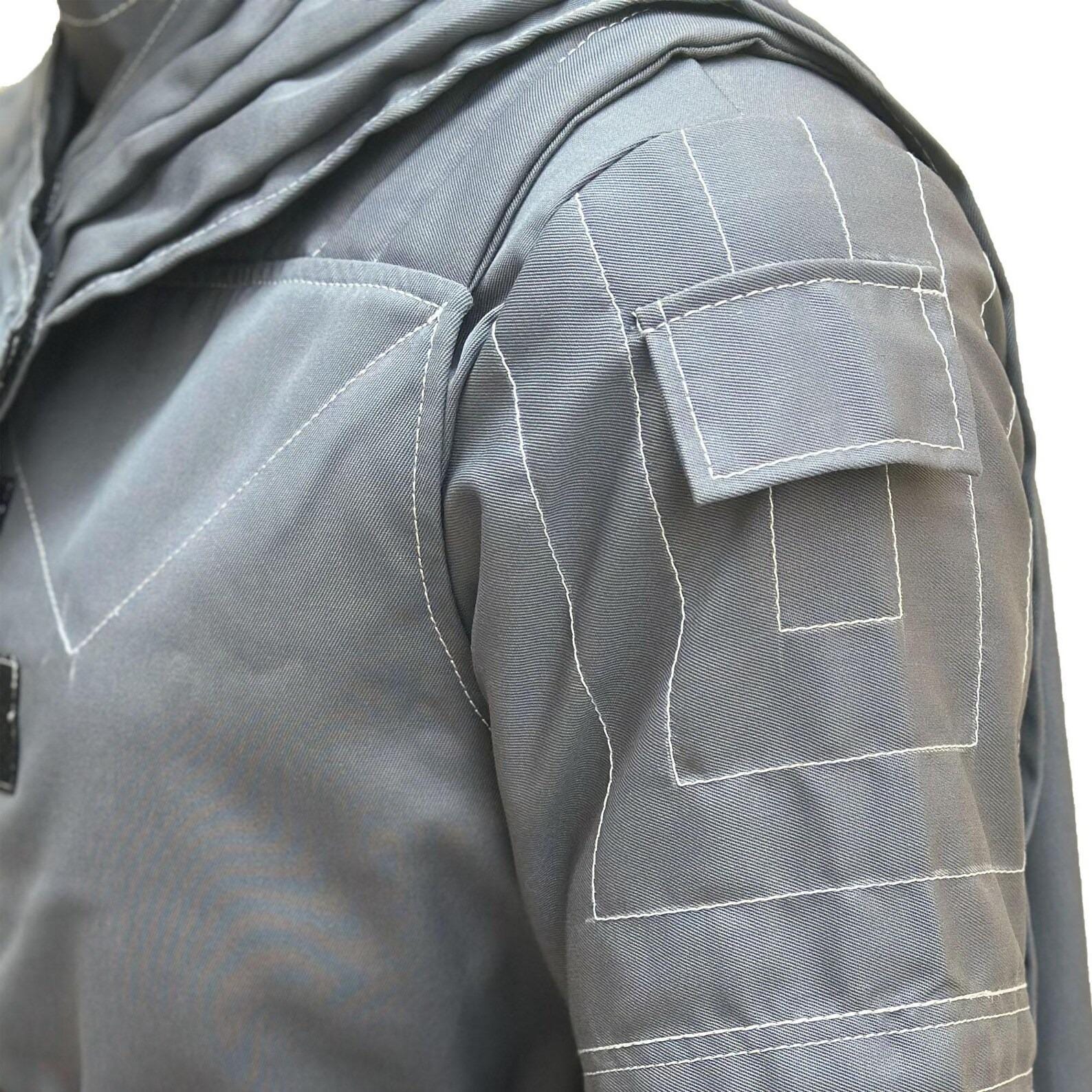 Mandalorian Star Wars Din Djarin Cosplay Flight Suit – 5 Piece Beskar Bounty Hunter Costume Outfit in Grey | Comic Con & Halloween
