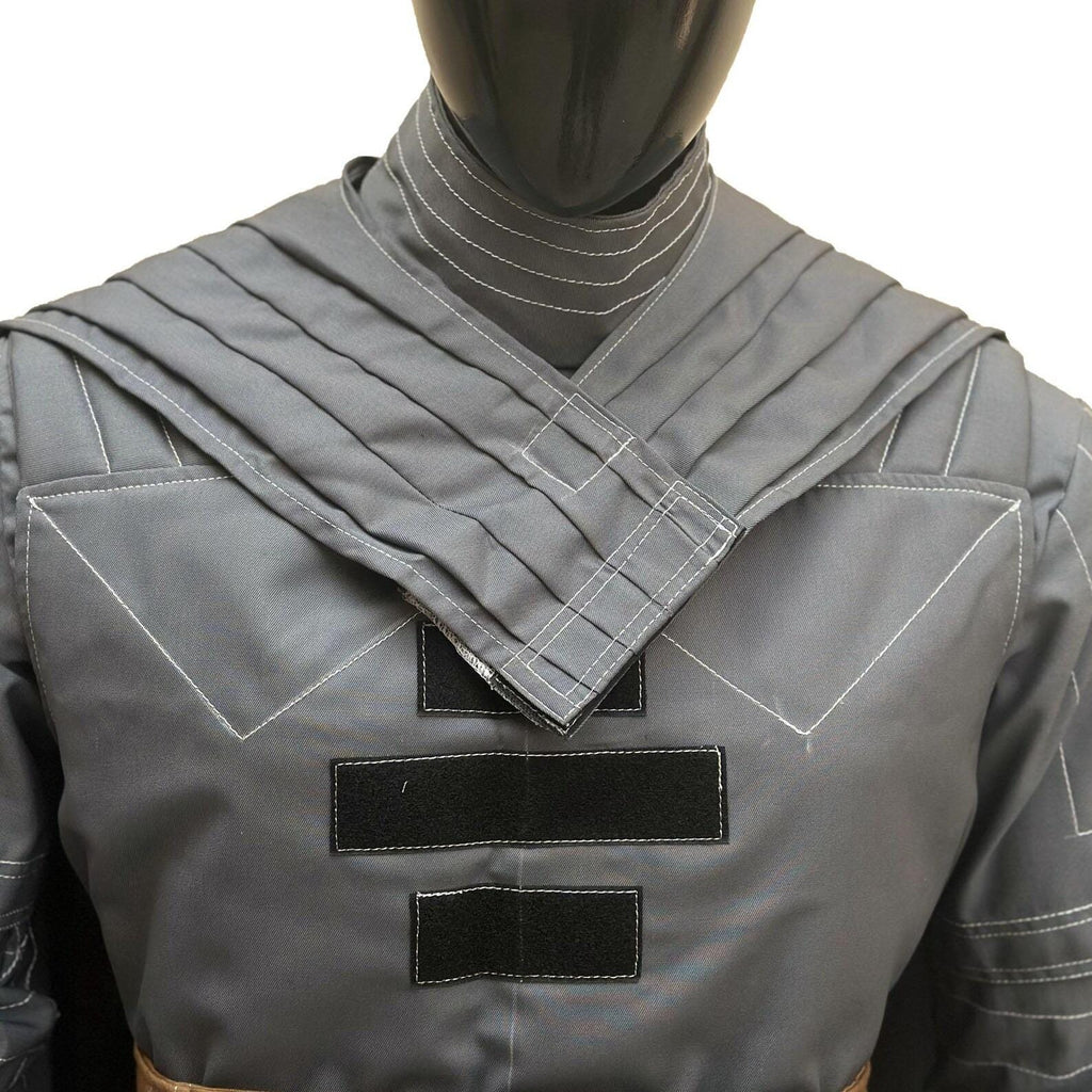 Mandalorian Star Wars Din Djarin Cosplay Flight Suit – 5 Piece Beskar Bounty Hunter Costume Outfit in Grey | Comic Con & Halloween