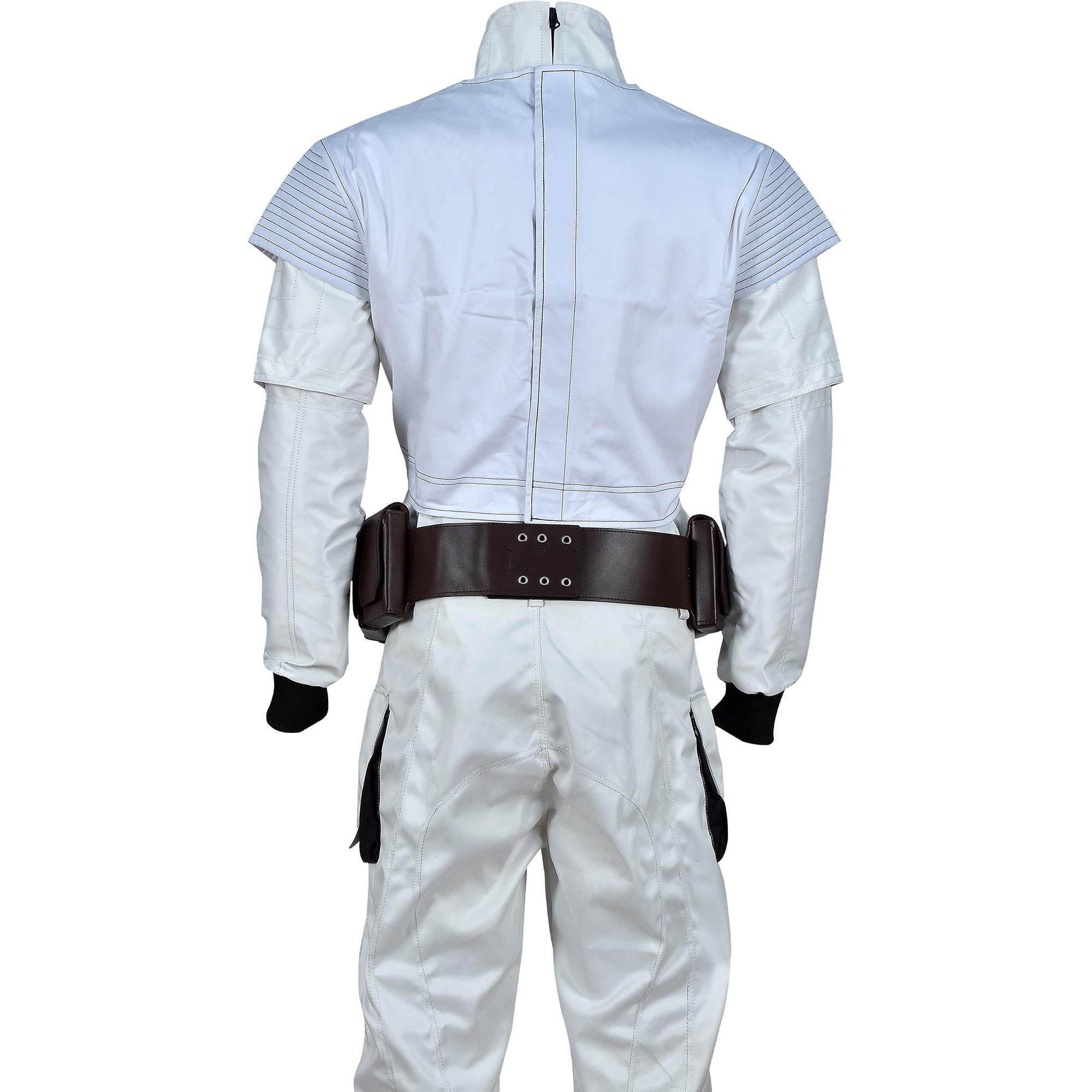 Mandalorian Boba Fett Cosplay Costume | Star Wars Flight Suit with Flak Vest | 4-Piece Bounty Hunter Armor Set for Men