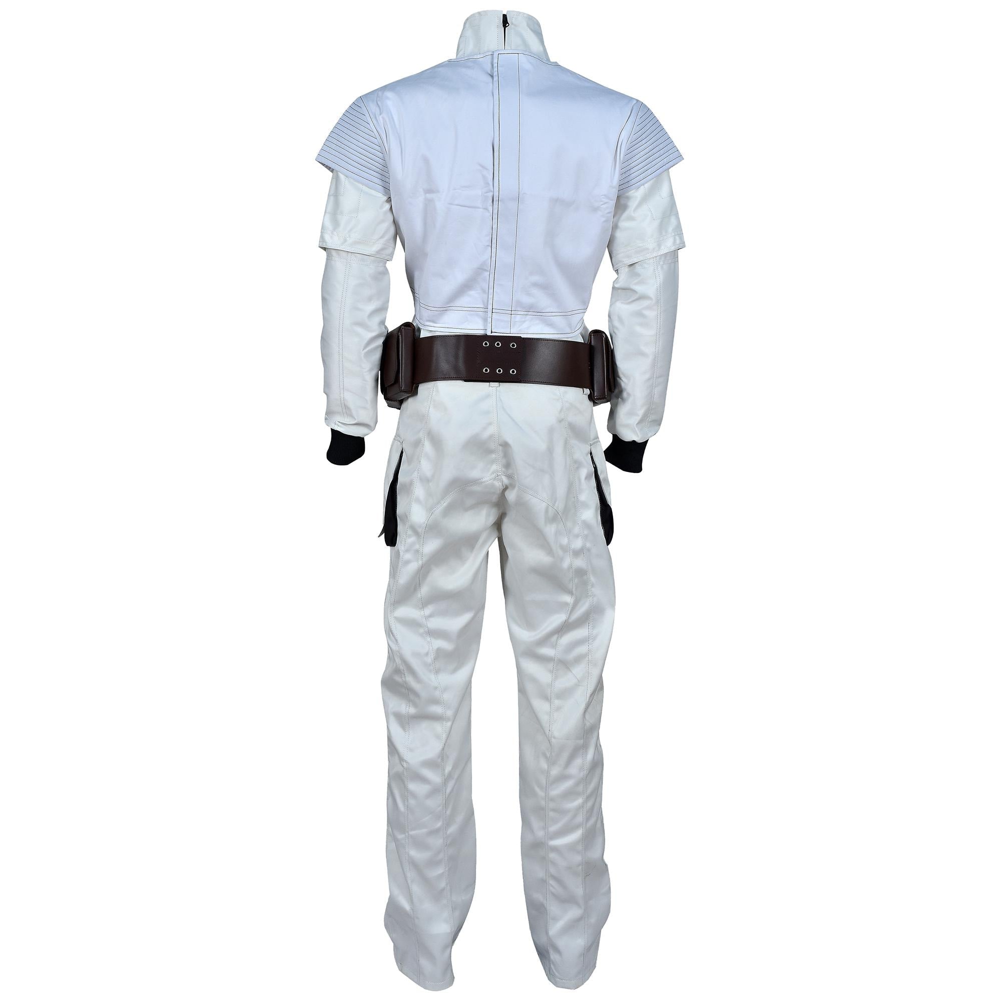 Mandalorian Boba Fett Cosplay Costume | Star Wars Flight Suit with Flak Vest | 4-Piece Bounty Hunter Armor Set for Men