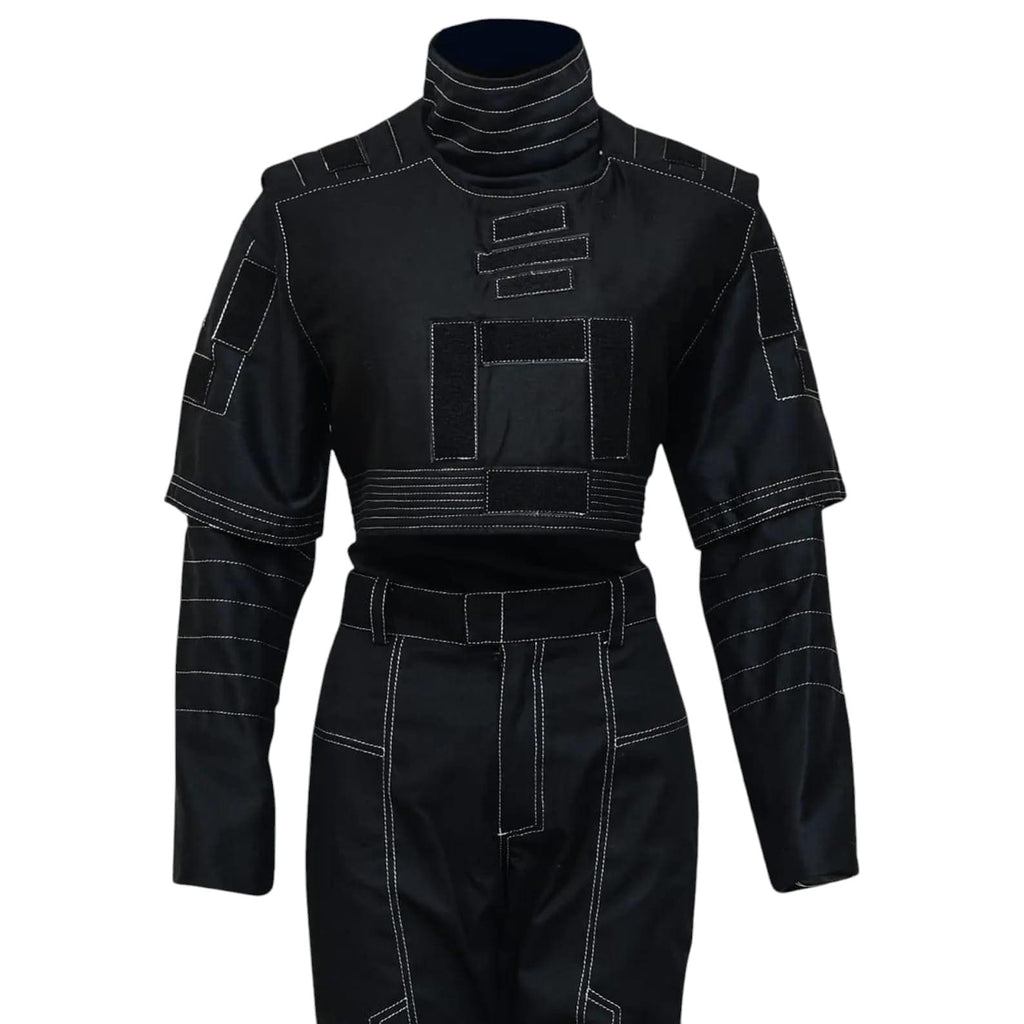 Mandalorian Star Wars Din Djarin Cosplay Costume | Bounty Hunter Flight Suit with Vest | 3-Piece Set