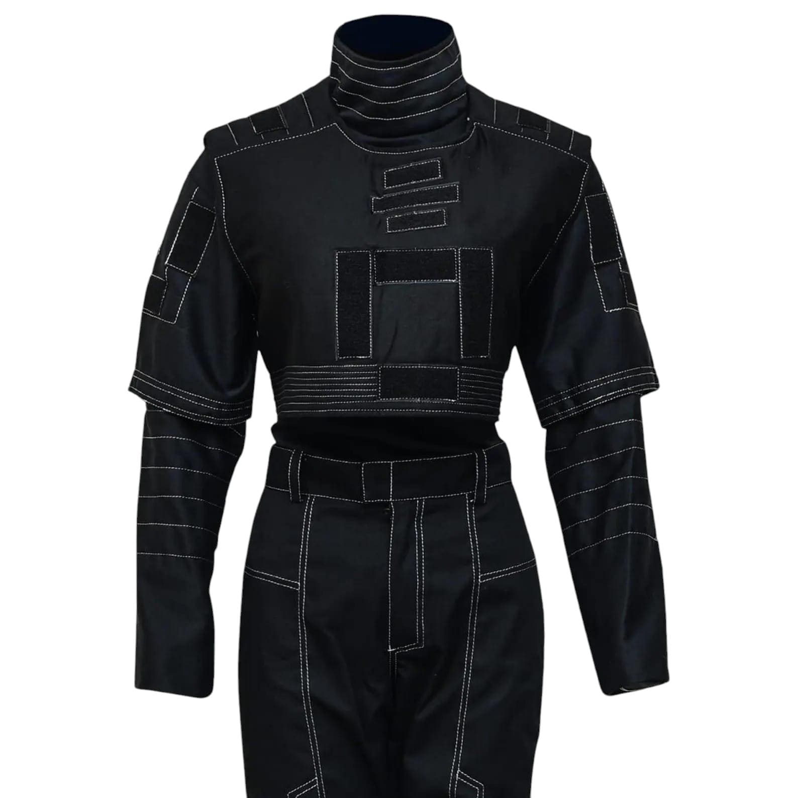 Mandalorian Star Wars Din Djarin Cosplay Costume | Bounty Hunter Flight Suit with Vest | 3-Piece Set