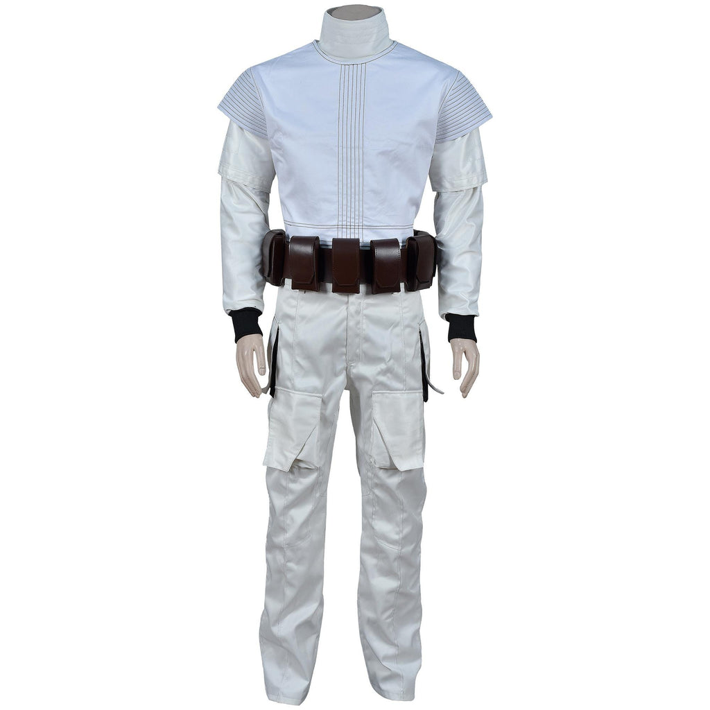 Mandalorian Boba Fett Cosplay Costume | Star Wars Flight Suit with Flak Vest | 4-Piece Bounty Hunter Armor Set for Men