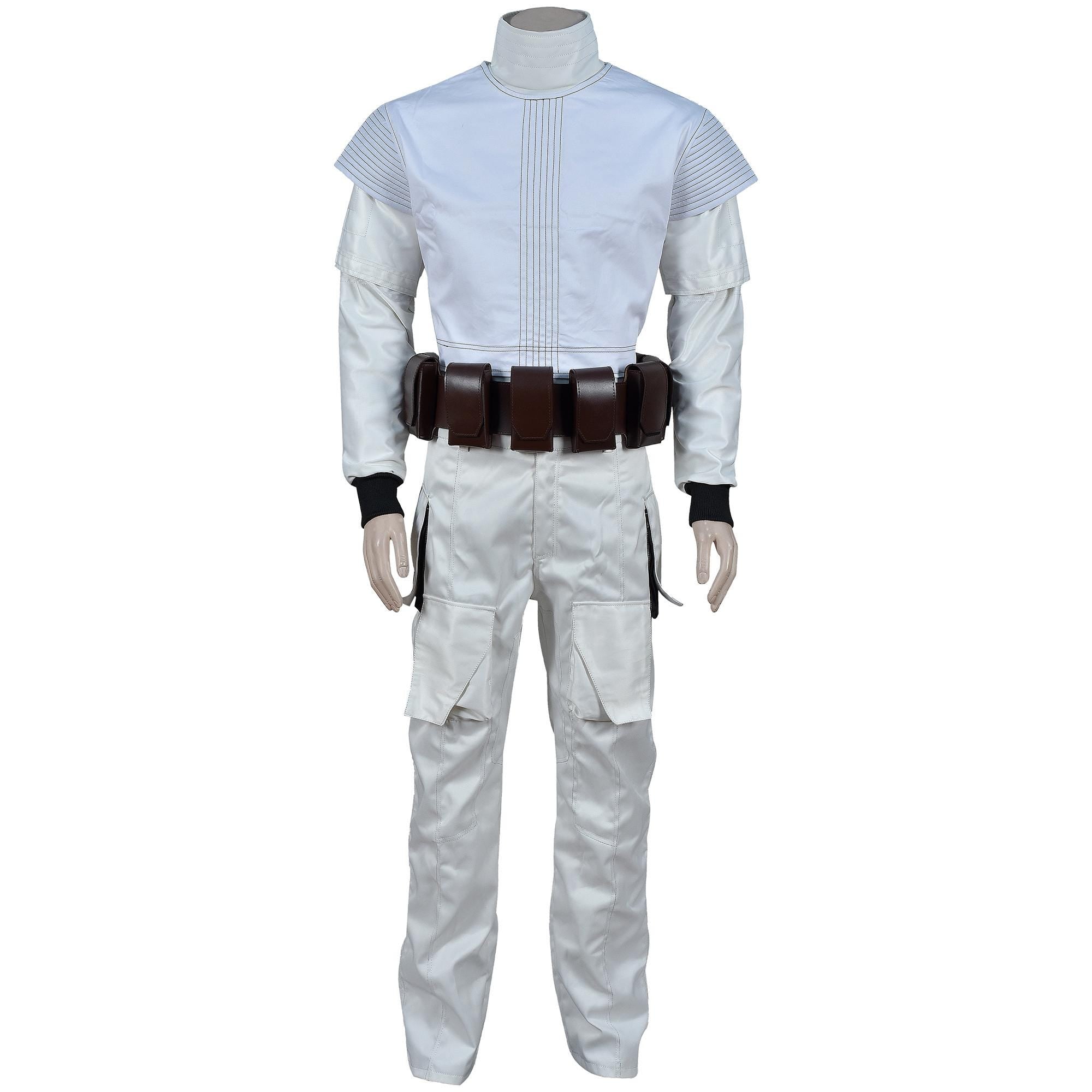 Mandalorian Boba Fett Cosplay Costume | Star Wars Flight Suit with Flak Vest | 4-Piece Bounty Hunter Armor Set for Men