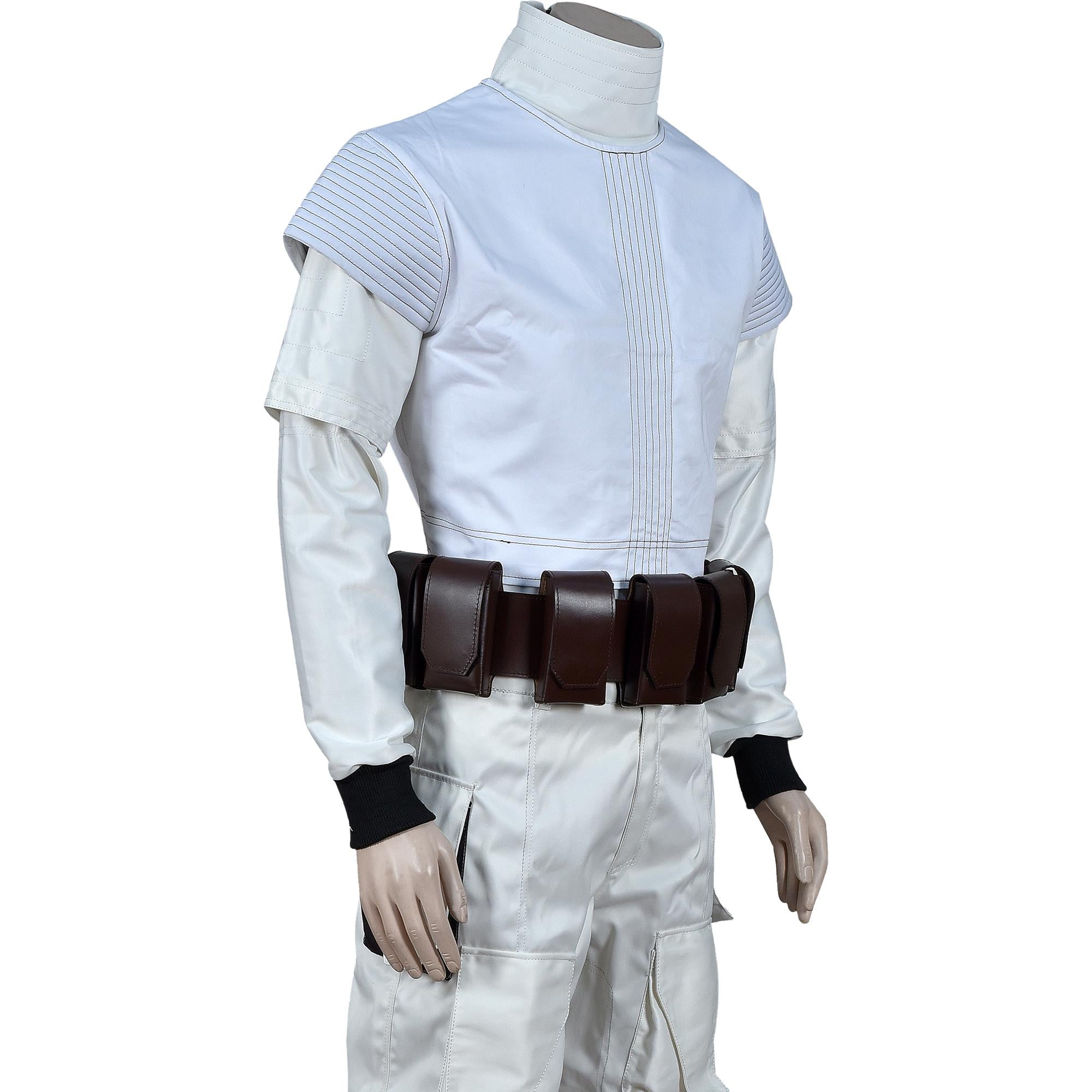 Mandalorian Boba Fett Cosplay Costume | Star Wars Flight Suit with Flak Vest | 4-Piece Bounty Hunter Armor Set for Men