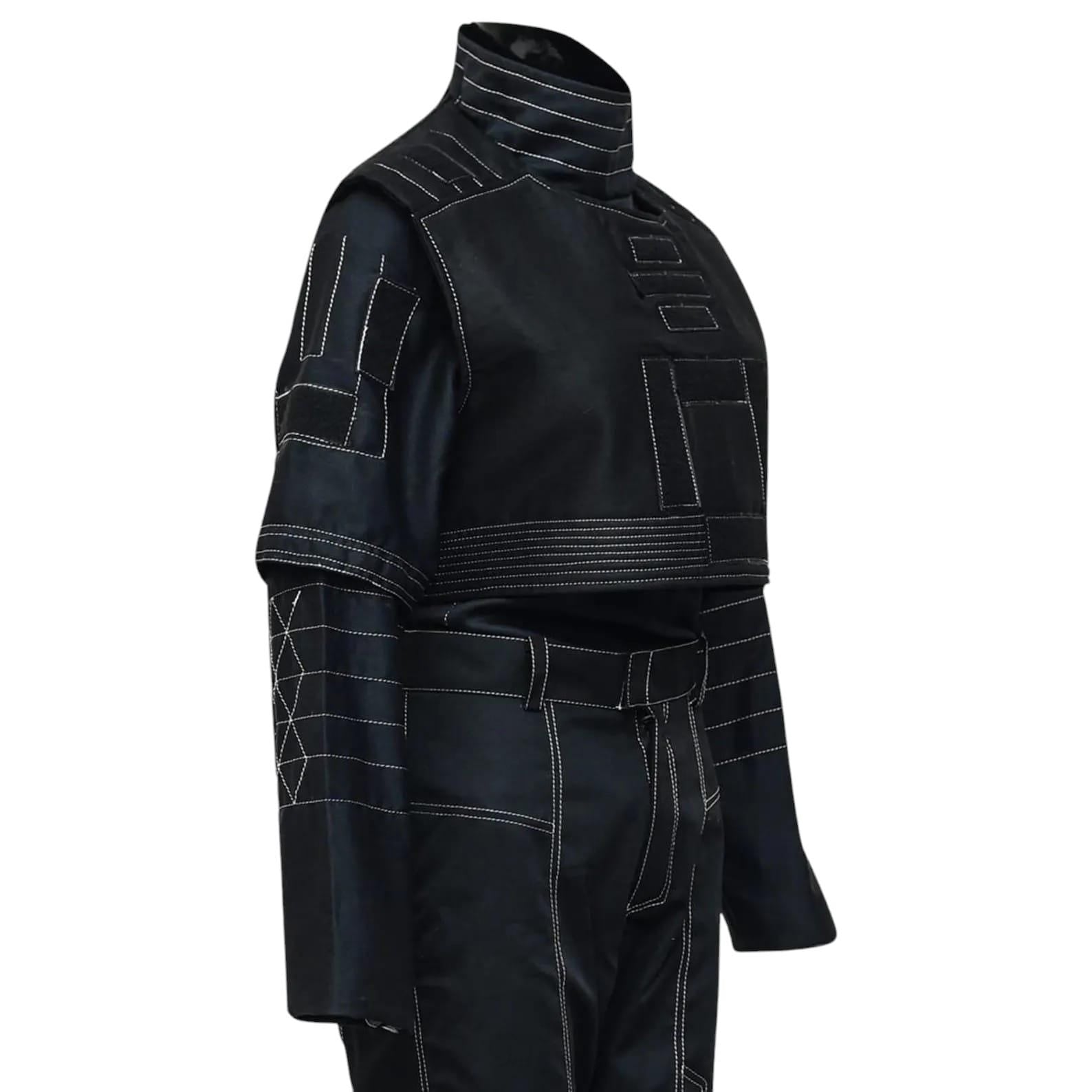 Mandalorian Star Wars Din Djarin Cosplay Costume | Bounty Hunter Flight Suit with Vest | 3-Piece Set