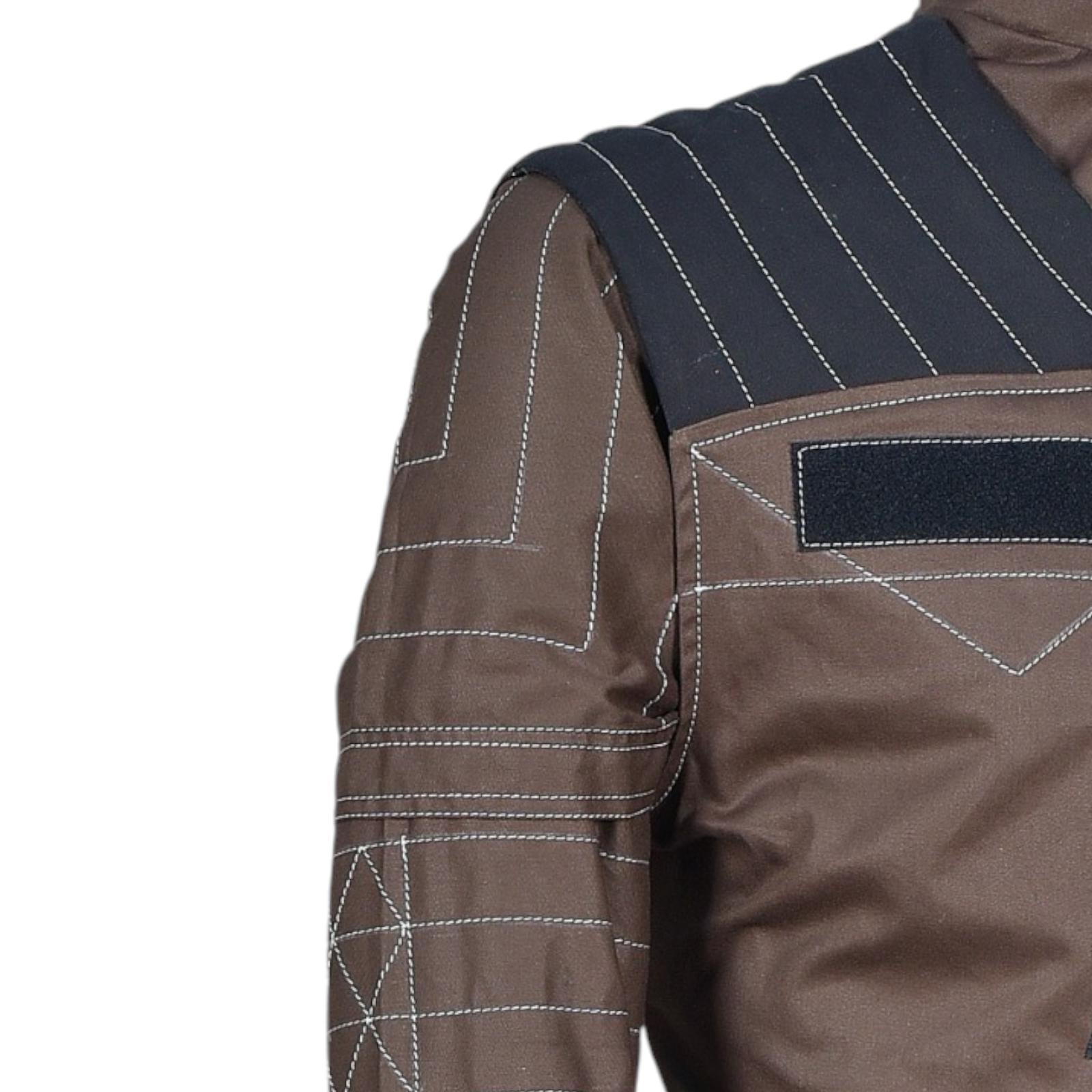 Mandalorian Star Wars Beskar Din Djarin Bounty Hunter Flight Suit Vest 4-Piece Cosplay Costume set