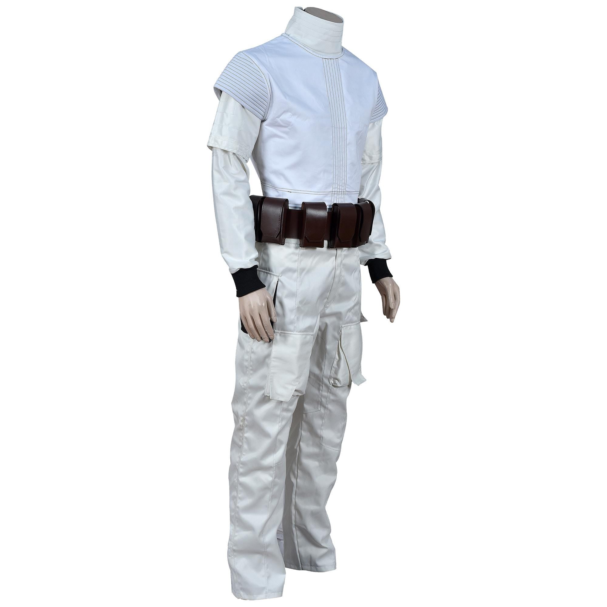 Mandalorian Boba Fett Cosplay Costume | Star Wars Flight Suit with Flak Vest | 4-Piece Bounty Hunter Armor Set for Men