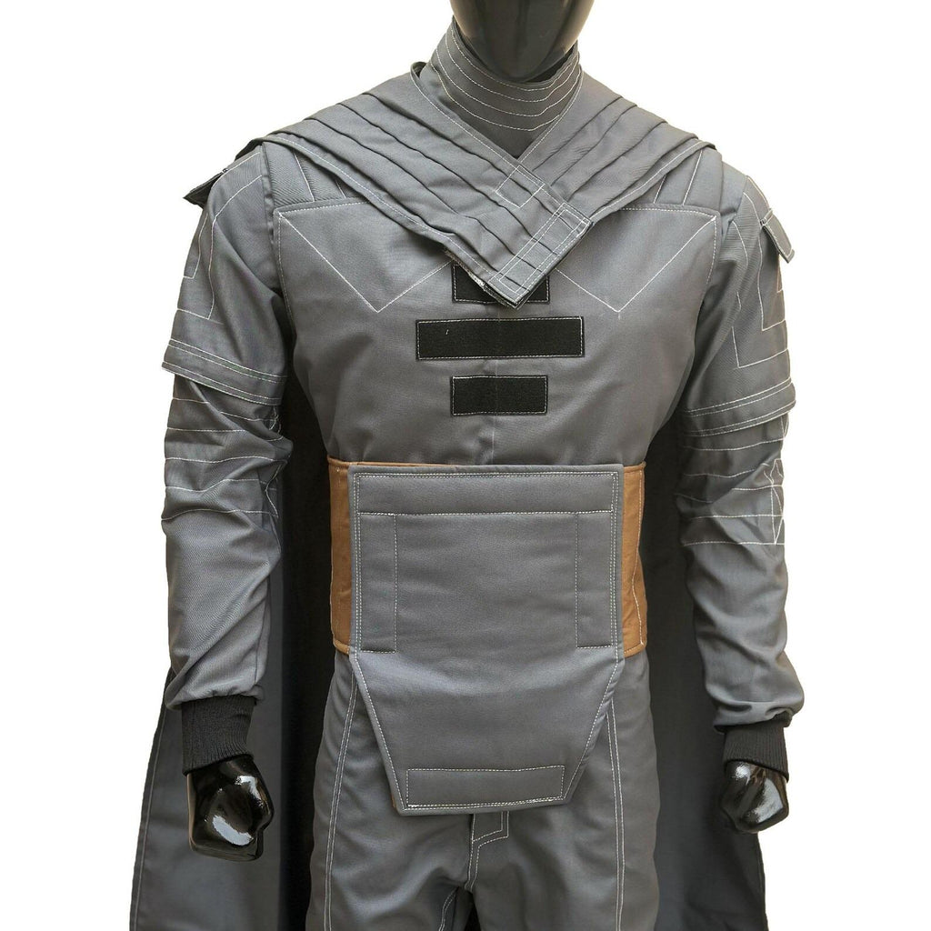 Mandalorian Star Wars Din Djarin Cosplay Flight Suit – 5 Piece Beskar Bounty Hunter Costume Outfit in Grey | Comic Con & Halloween