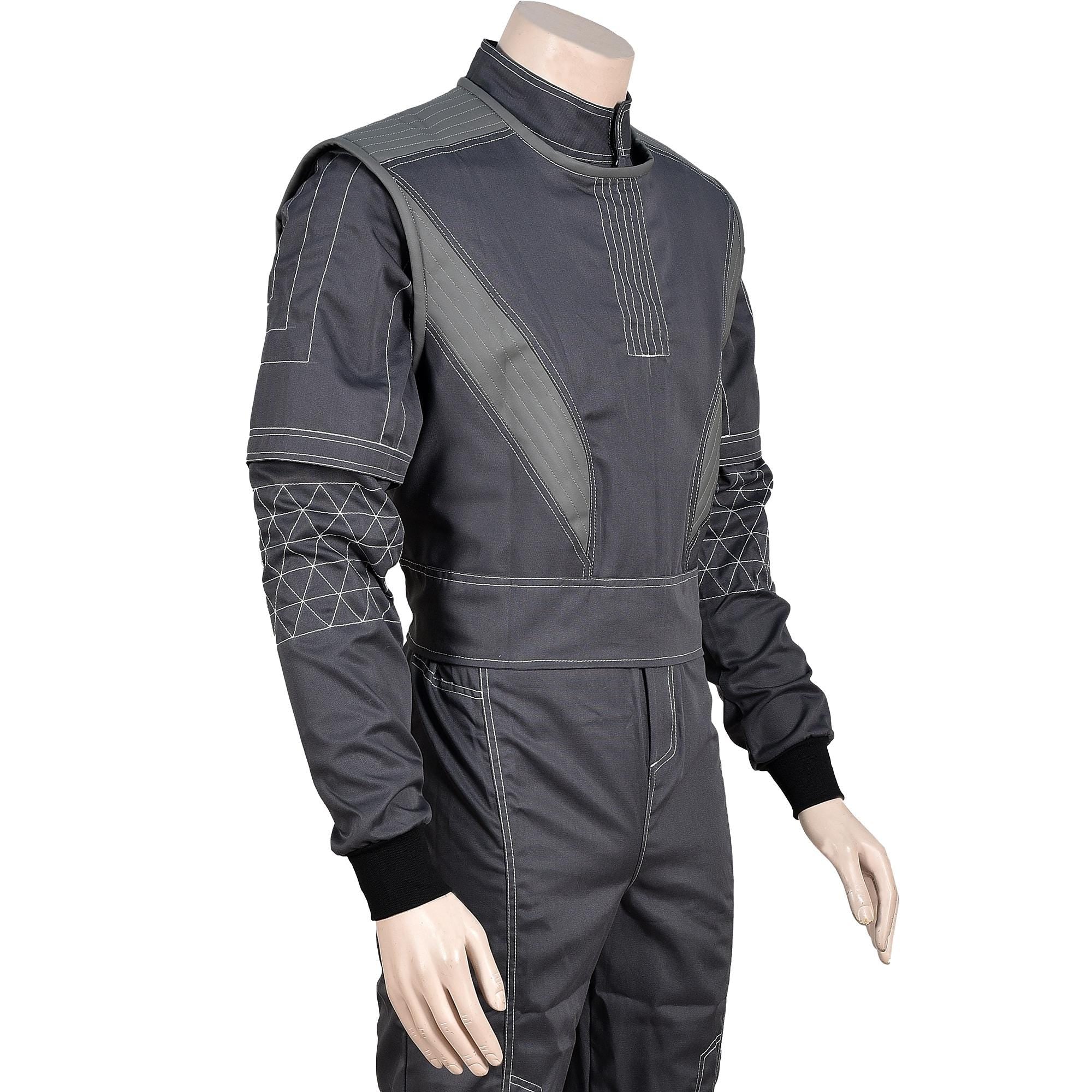Mandalorian Star Wars Bounty Hunter Flight Suit With Vest 3- Piece Cosplay Costume Set