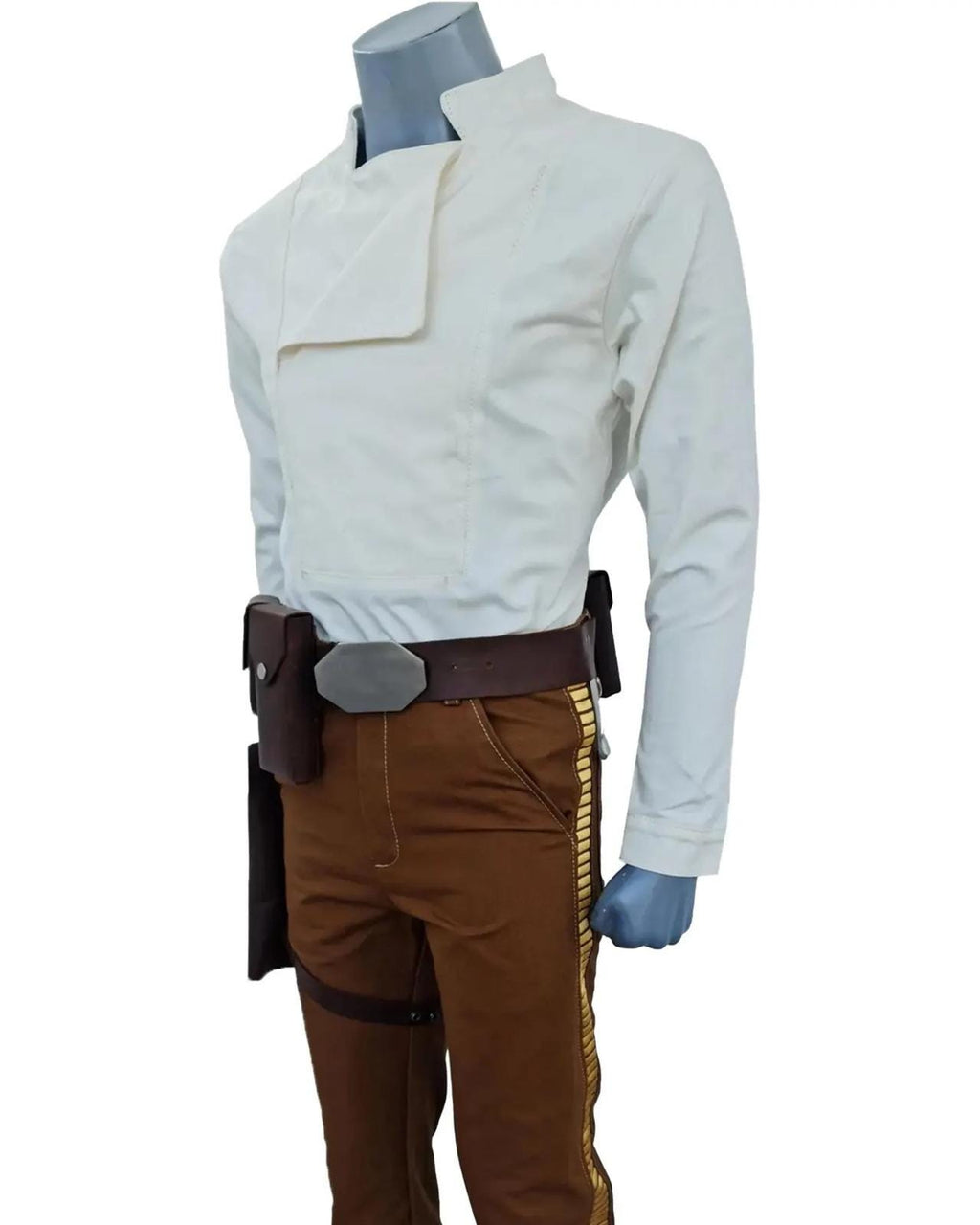 Han Solo Inspired Costume Pants with Shirt & Belt – Star Wars Cosplay Outfit for Men