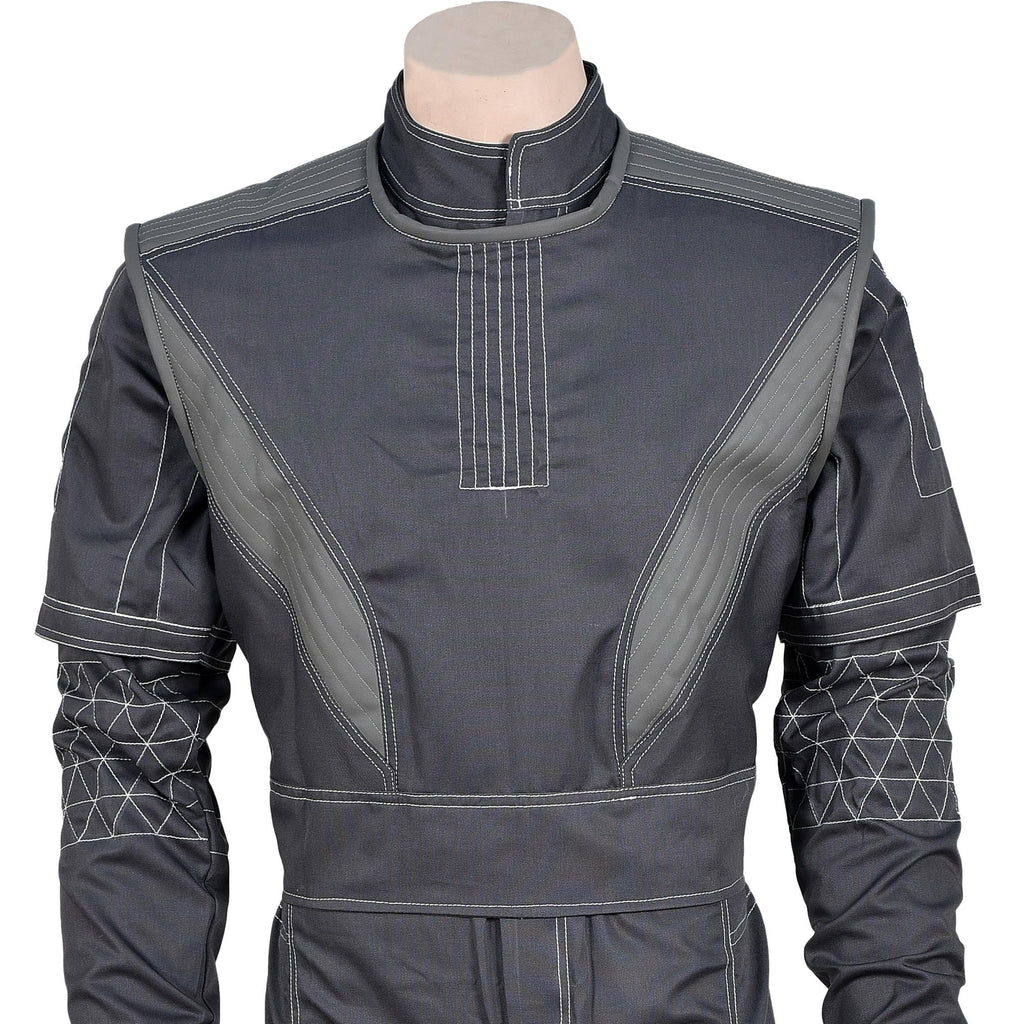 Mandalorian Star Wars Bounty Hunter Flight Suit With Vest 3- Piece Cosplay Costume Set