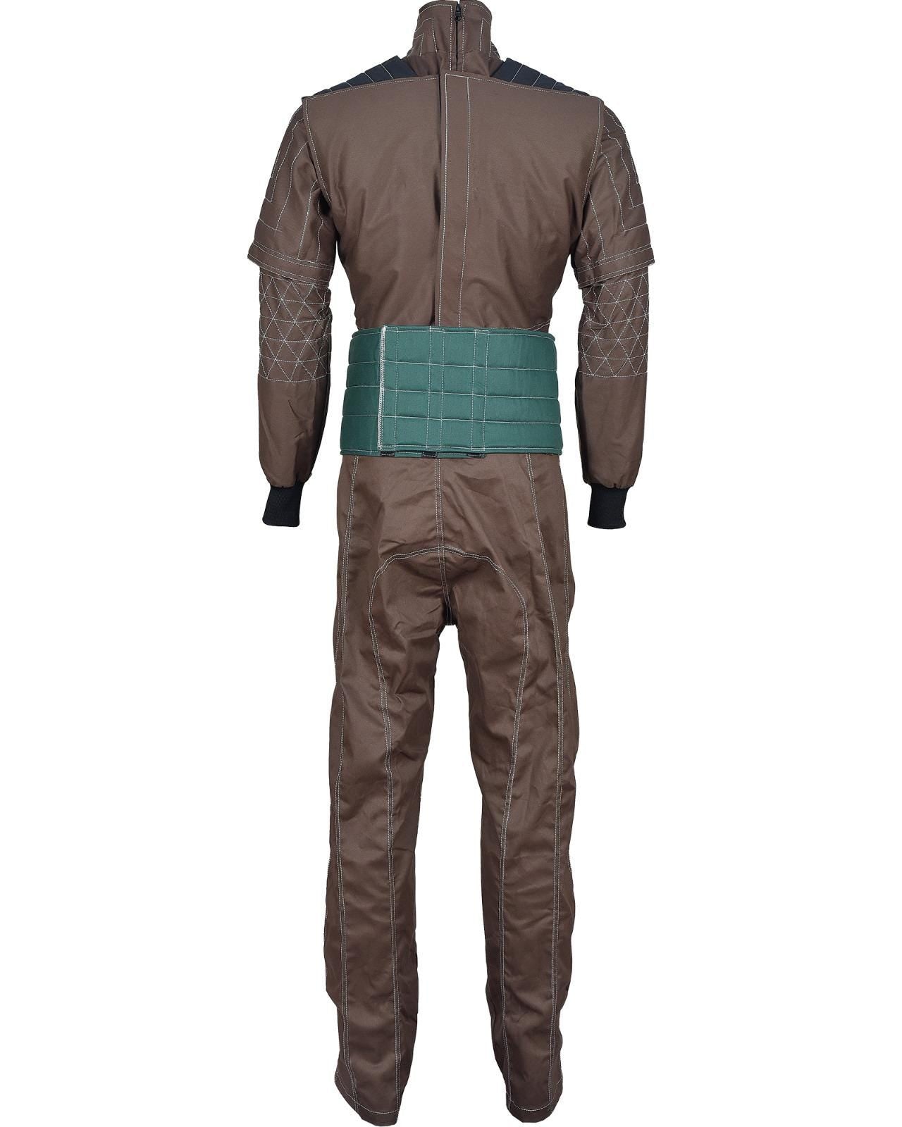 Mandalorian Star Wars Beskar Din Djarin Bounty Hunter Flight Suit Vest 4-Piece Cosplay Costume set
