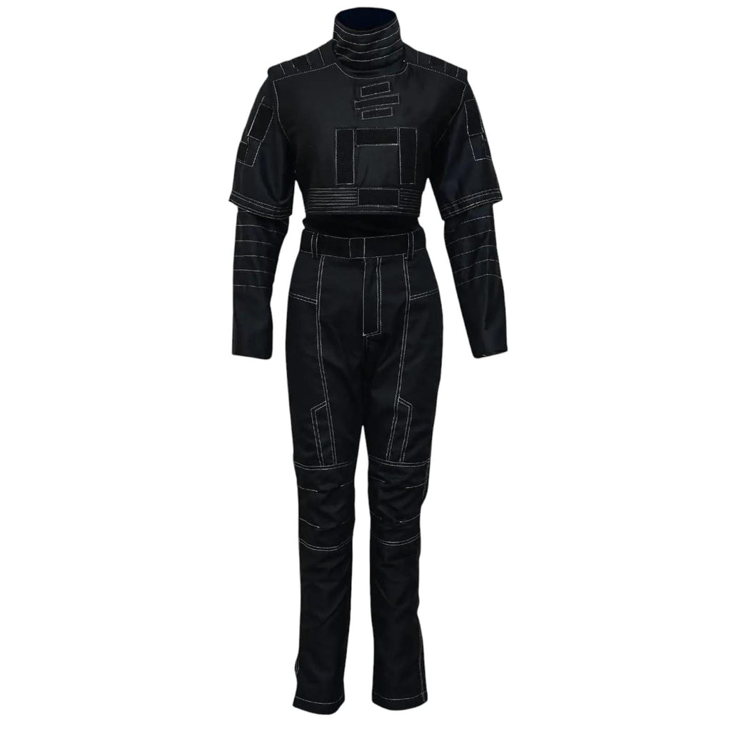 Mandalorian Star Wars Din Djarin Cosplay Costume | Bounty Hunter Flight Suit with Vest | 3-Piece Set