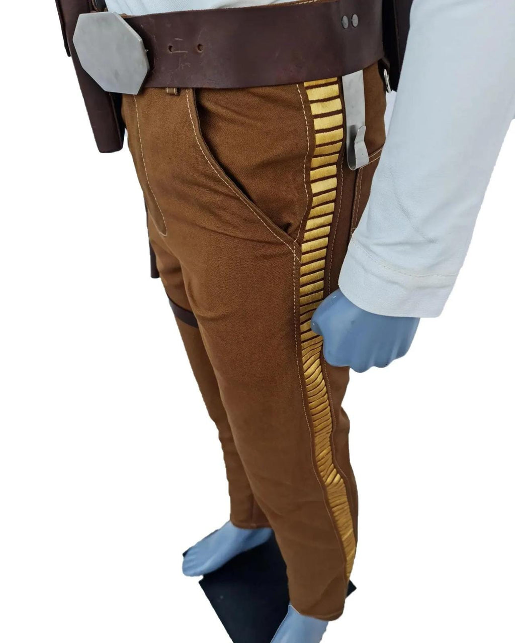 Han Solo Inspired Costume Pants with Shirt & Belt – Star Wars Cosplay Outfit for Men