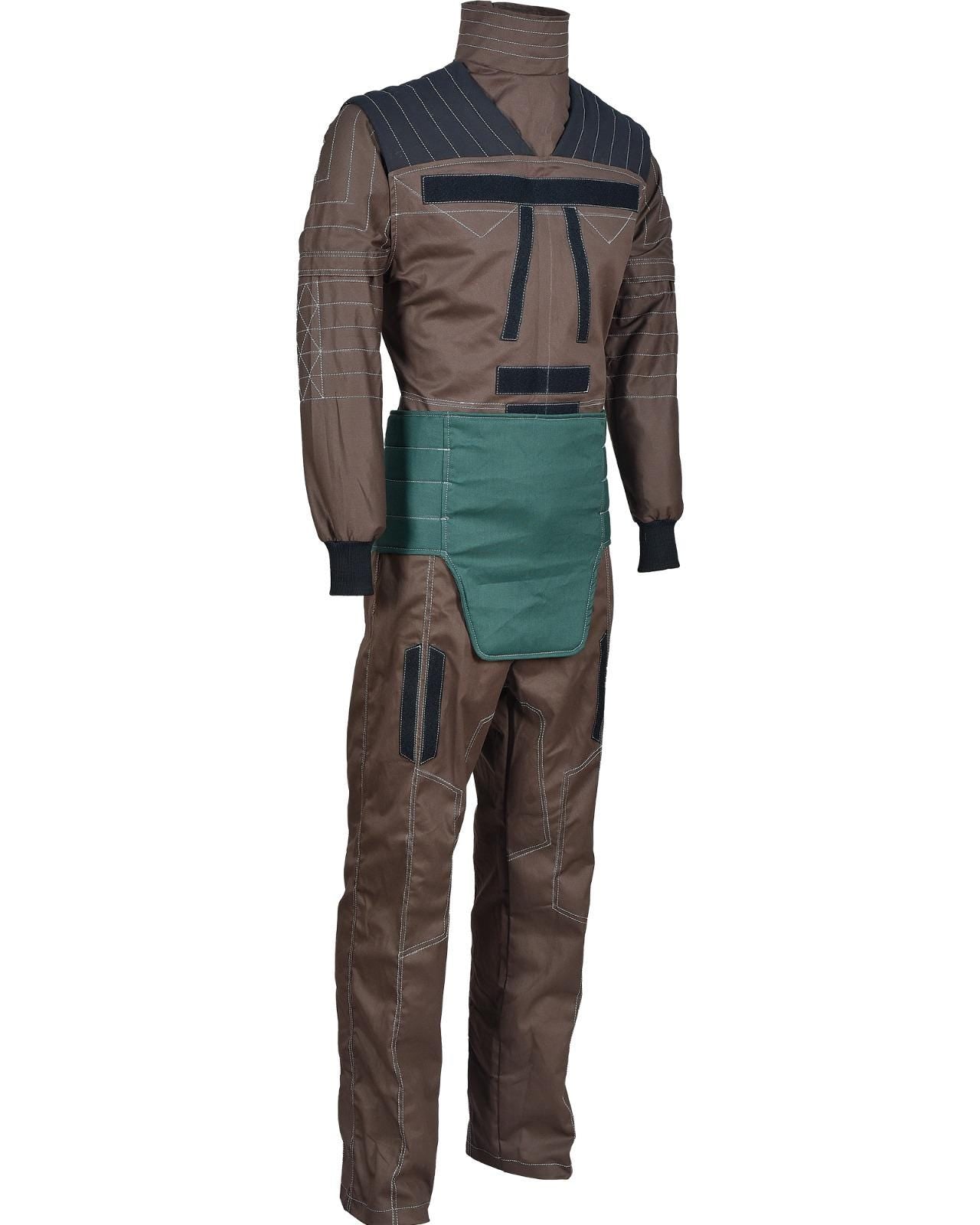Mandalorian Star Wars Beskar Din Djarin Bounty Hunter Flight Suit Vest 4-Piece Cosplay Costume set