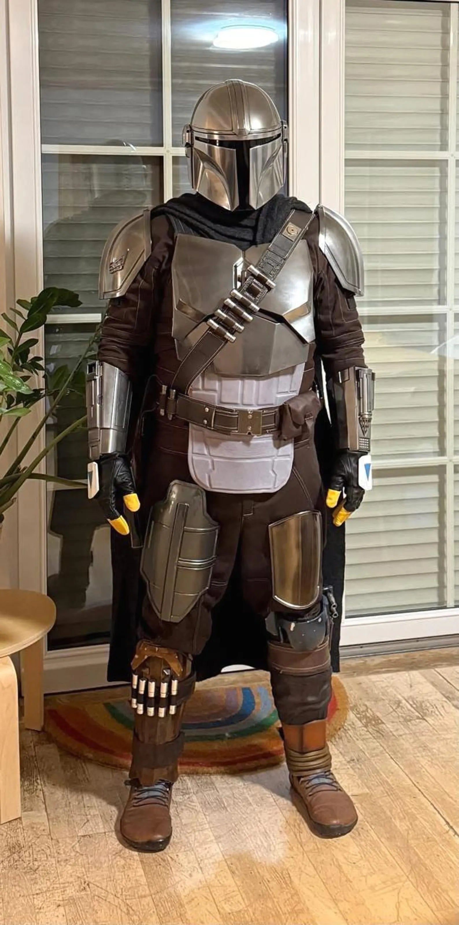The Mandalorian Din Djarin Beskar Full Custom Armor Cosplay Set with Flight Suit | Star Wars Bounty Hunter Costume for Men