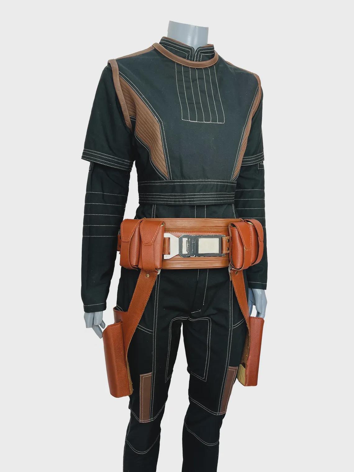 Complete costume with belt inspired by The Mandalorian Bo-Katan Kryze suit with leather belt