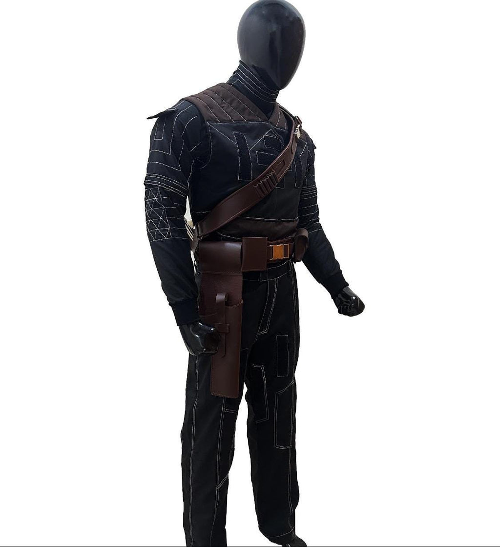 Mandalorian Inspired Bounty Hunter Flight Suit | Custom Star Wars Cosplay Costume | Handmade Armor Undersuit