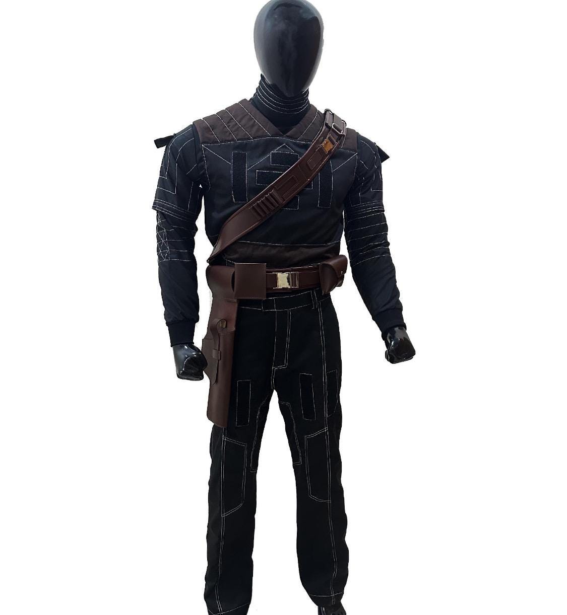 Mandalorian Inspired Bounty Hunter Flight Suit | Custom Star Wars Cosplay Costume | Handmade Armor Undersuit